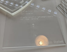 Load image into Gallery viewer, Acrylic Pattern Template - Boon Wallet by XOXO Lauren