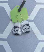 Load image into Gallery viewer, Star Wars Storm Trooper earrings
