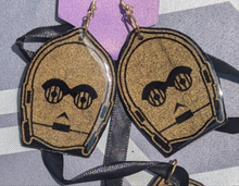 Load image into Gallery viewer, Star Wars C3PO necklace &amp; matching earrings
