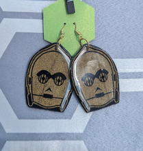 Load image into Gallery viewer, Star Wars C3PO earrings
