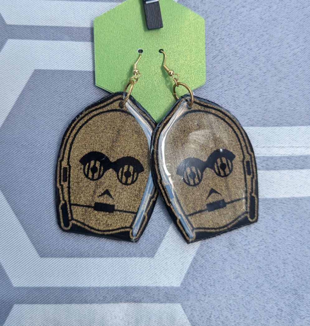 Star Wars C3PO earrings