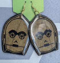 Load image into Gallery viewer, Star Wars C3PO earrings
