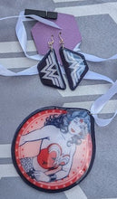 Load image into Gallery viewer, Wonder Woman necklace &amp; matching earrings
