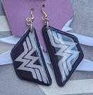 Load image into Gallery viewer, Wonder Woman necklace &amp; matching earrings
